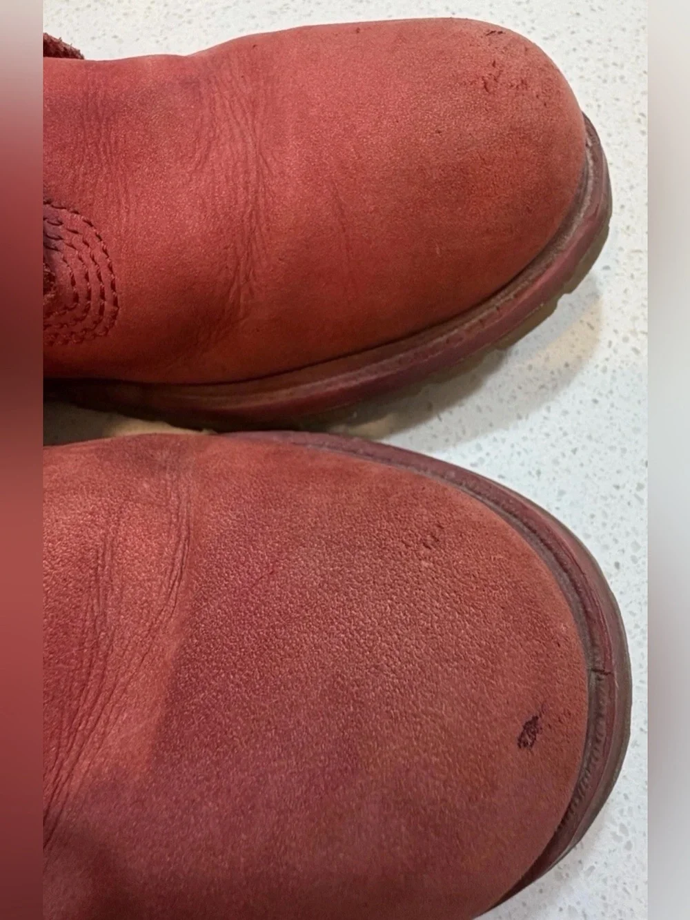 Timberland Earthkeepers 6” Boots Mens 9M Red Nubuck Waterproof 8128A Leather Men
